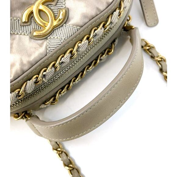 CHANEL Gray Mini Two-Way Bag A-A12656 - Picture 11 of 12